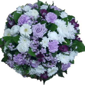 Coussin rond 50 cm -Mauve